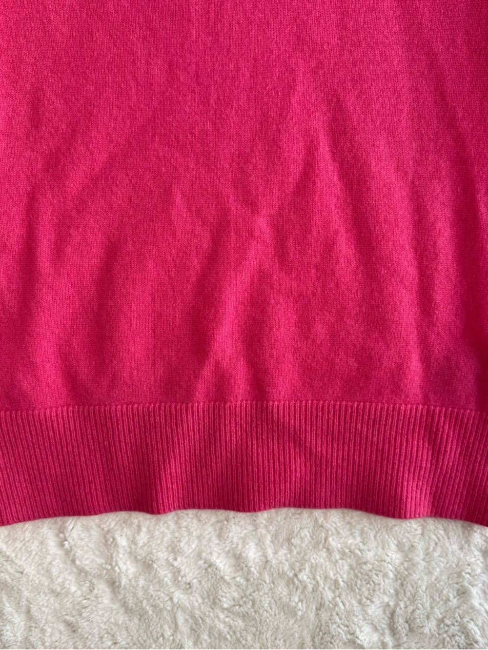 Style Republic 100% Pure Cashmere V-Neck Sweater Women’s Small Pink Preppy - Picture 3 of 8